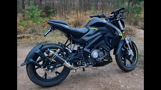 keeway rkf 125 black widow exhaust