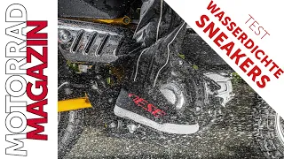 6 wasserdichte Motorrad-Sneakers im Test - Wirklich wasserdicht, oder nur cool? Sicher und bequem?