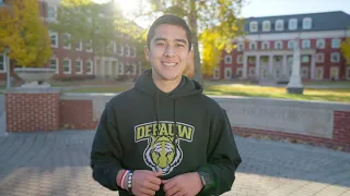 Team DePauw with Emiliano Quintanilla - The College Tour