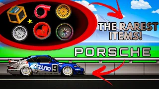 Pixel Car Racer - ALL THE RAREST ITEMS! ( Porsche and + )