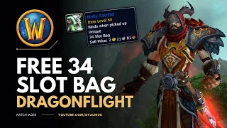 How to get Misty Satchel Free 34 Slot Bag Guide | WoW Patch 10.0 | World of Warcraft Dragonflight