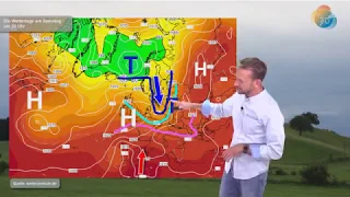 Aktuelle Wettervorhersage 9. Juli 2020: Heute Warmfront, morgen Kaltfront, Wochenende freundlicher.