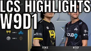 LCS Highlights ALL GAMES Week 9 Day 1 Summer 2020 DIG vs C9, TSM vs GGS