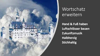 Wortschatz erweitern - Sprich besser deutsch mit diesen Wörtern!