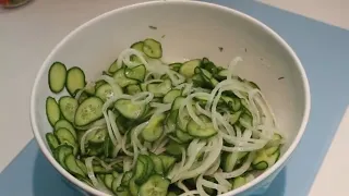 Cucumber Salad (German Bavarian Style ) Gurkensalat