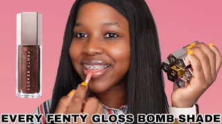 ALL SHADES FENTY BEAUTY GLOSS BOMB SWATCHES 2021 | ENTIRE GLOSS BOMB COLLECTION