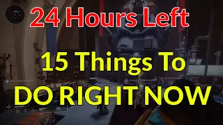 24 Hours Left - 15 Things To Do Right Now - Last Minute Prep Guide The Final Shape