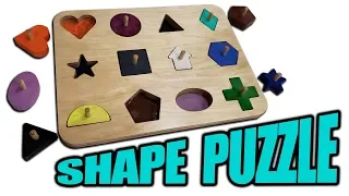 How to Build a Wooden Shape Puzzle (Free Template)