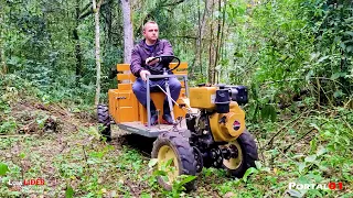 CARRETA TRACIONADA FIXA 600T COM DIREÇÃO PARA MOTOCULTIVADOR #buffalo #tratorito