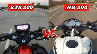 2023 TVS Apache RTR 200 4v VS Bajaj Pulsar NS 200 | Detailed Comparison |