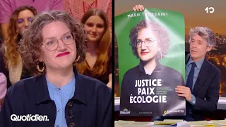 Marie Toussaint dans l'émission Quotidien