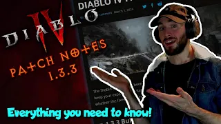 Diablo 4 - Patch Notes 1.3.3 | Buffs, Minions, Class changes, Vampiric Powers & MORE!