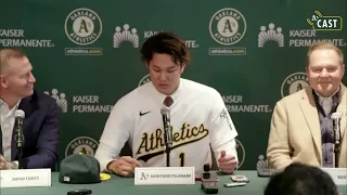 With impressive command of English, Shintaro Fujinami introduces himself to Oakland A's｜MLB｜野球｜藤浪晋太郎