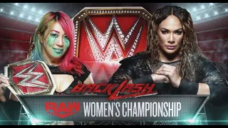 WWE BACKLASH 2020 ASUKA VS NIA JAX RAW WOMENS CHAMPIONSHIP (WWE 2K20)