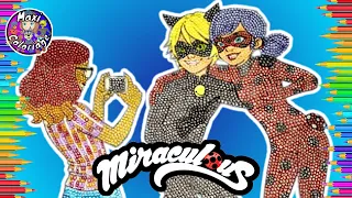 MIRACULOUS COLORING BOOK PAGES LADYBUG, CATNOIR AND ALYA CÉSAIRE BFF, MARINETTE AND ADRIEN TUTO