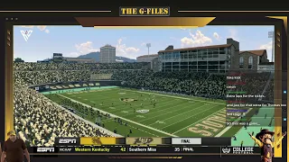 Wyoming Dynasty, Yr 4, Week 2, at #6 Colorado (User Game)