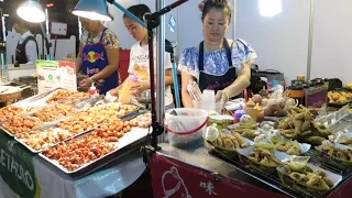 Bangkok Street Food. Night and Day Around the Stalls in the Markets. Thailand