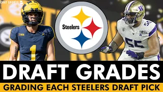 Steelers Draft Grades: All 7 Rounds From 2024 NFL Draft Ft. Troy Fautanu, Roman Wilson, Zach Frazier