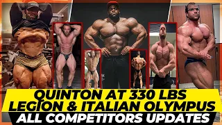 Quinton at 330 lbs + Can Hassan Crack top 10 ? Legion Sports & Italian Olympia 2023 all updates