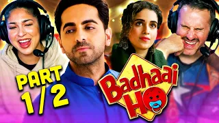 BADHAAI HO Movie Reaction Part 1/2! | Ayushmann Khurrana | Sanya Malhotra | Gajraj Rao | Neena Gupta