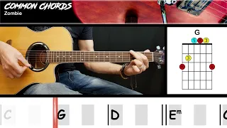 Zombie - The Cranberries | GUITAR LESSON | Common Chords