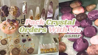 Pack Crystal Orders with me! Crystal Business Studio Vlog! Crystal Studio Vlog #004 ColdbrewCrystals