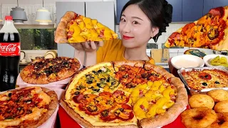 ASMR 제발 경남쪽에도 생기길바래요🥹🙏 피자3판 사이드까지 리얼먹방 :)🍕🍝 Pizza Cheese spaghetti MUKBANG