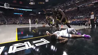 Draymond Green blocks Ja Morant then stares him down | Warriors win by 14 over Memphis Grizzlies