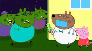 Zombie Apocalypse, Peppa Turn Into The Giant Zombie | Peppa Pig Funny Animation