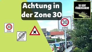 Richtig fahren in der Zone 30 - So übersiehst du kein Rechts vor Links mehr! - Führerschein