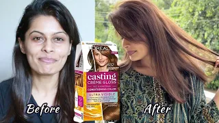 I did this myself! DIY Hair Color at Home with L’Oreal Paris Casting Crème Gloss Ultra Visible|Kavya