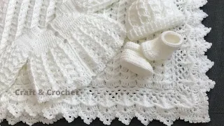 Crochet baby cardigan/craft & crochet cardigan 3402