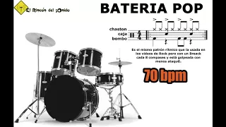 Bateria pop 70 bpm