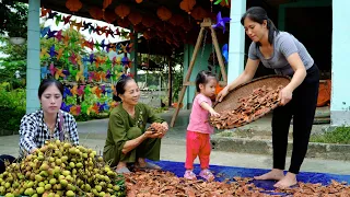 The last days of April, waiting for my husband to return. Harvest and sell fruits and vegetables