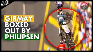 Biniam Girmay BLOCKED & DENIED By Jasper Philipsen? | Tour de France 2023 Stage 7 Analysis