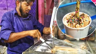 Ice Cream Rolls | Tawa Ice Cream From Pakistan | Pakistan Street Food