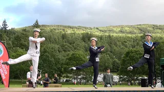 Sailors Hornpipe Highland dance competition during 2022 Kenmore Highland Games in Scotland
