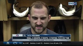 Columbus Blue Jackets captain Nick Foligno wants opponents to fear playing at Nationwide Arena