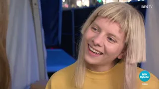 Aurora - NRK Rogaland - TV and Radio interview - Stavanger 2018-08-29 (Eng Subs)