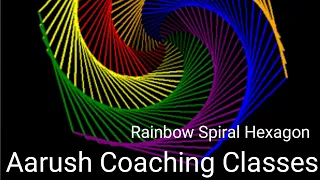 How to draw a spiral hexagon in Python using turtle / How to draw colourful hexagon in Python