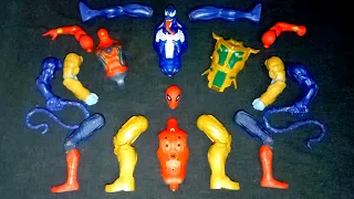 avengers superhero toys story.. venom 2 vs spiderman vs thanos armor.. merakit mainan