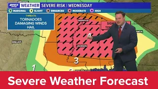 Weather: Risk of Severe Weather in Louisiana Late Wednesday