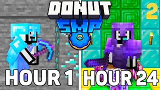 I SURVIVED DonutSMP on 2 Lives in 24 Hours...