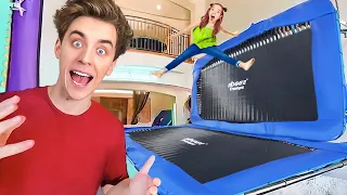 Turned THE HOUSE into a TRAMPOLINE PARK !