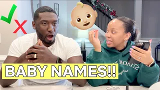 REACTING TO YOUR BABY NAME IDEAS!! *HILARIOUS* | Vlogmas Day 19