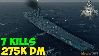 World of WarShips | Montana | 7 KILLS | 275K Damage - Replay Gameplay 4K 60 fps