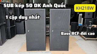 Đẳng cấp | Cặp SUB Kép bass 50 DK Dardankings KH218W đánh siêu êm và uy lực