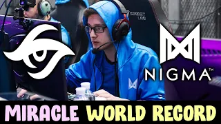Miracle NEW WORLD RECORD Slark Kills — 13 min GG Nigma vs Secret