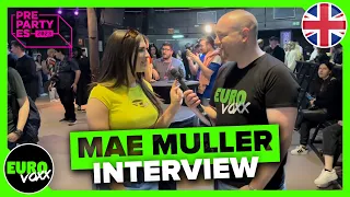 MAE MULLER - I WROTE A SONG (INTERVIEW) // Madrid PrePartyES 2023 // UK Eurovision 2023