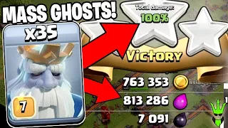 MASS ROYAL GHOSTS is Actually REALLY GOOD!! - Clash of Clans